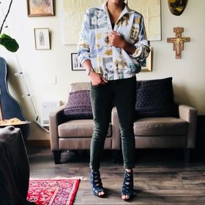 Vintage bomber floral jacket